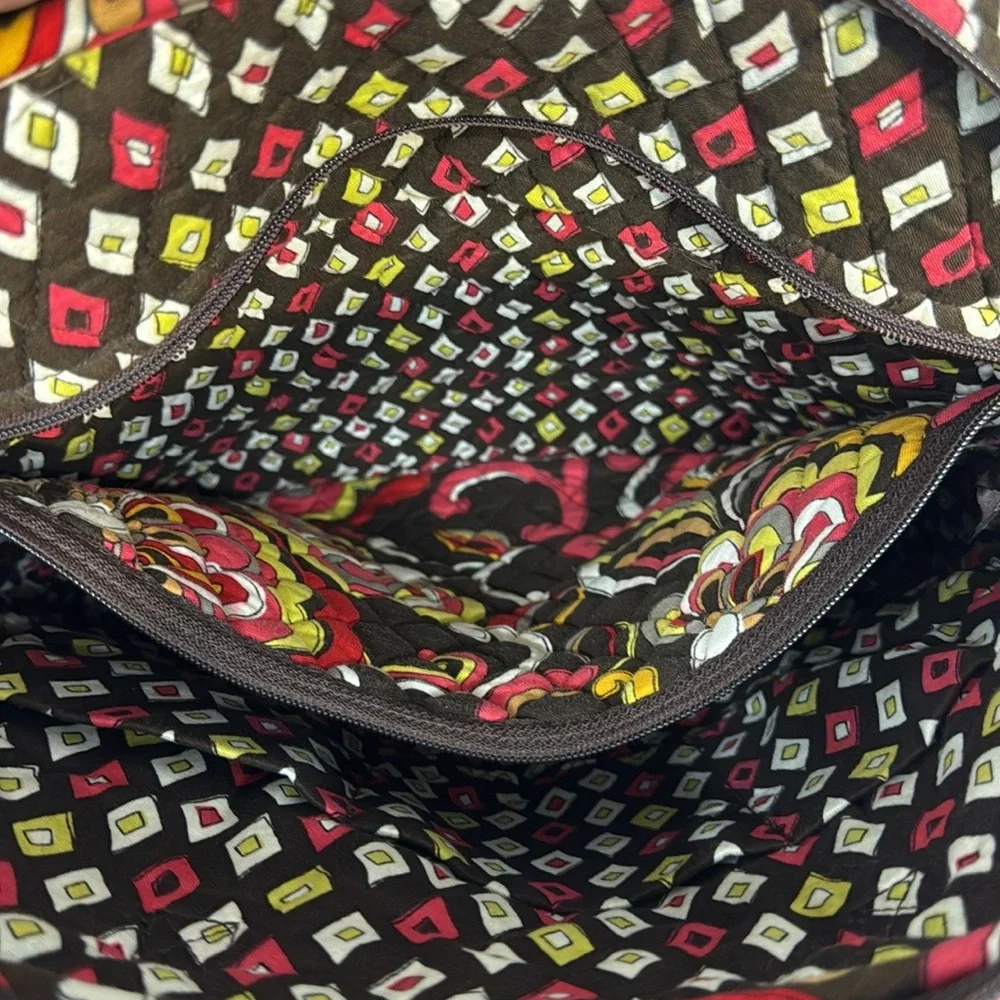 Vera Bradley Puccini Double Handle Shoulder Tote Purse Bag Double Front Pockets